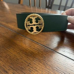Emerald green Tory Burch belt